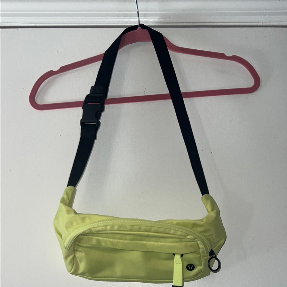 Lululemon Athletica Neon Yellow Crossbody Bag
